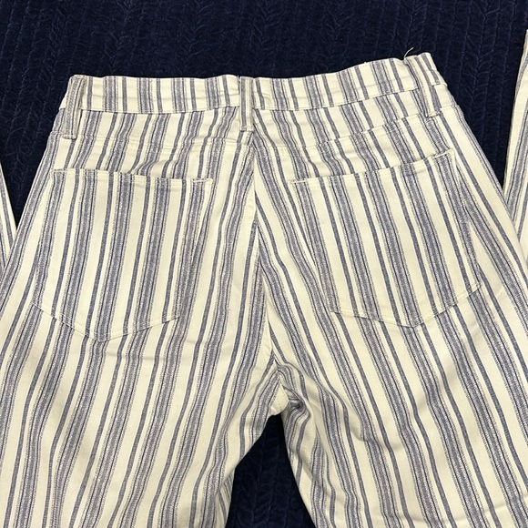 Frame Le high Flare blue/white striped jeans - Picture 4 of 9